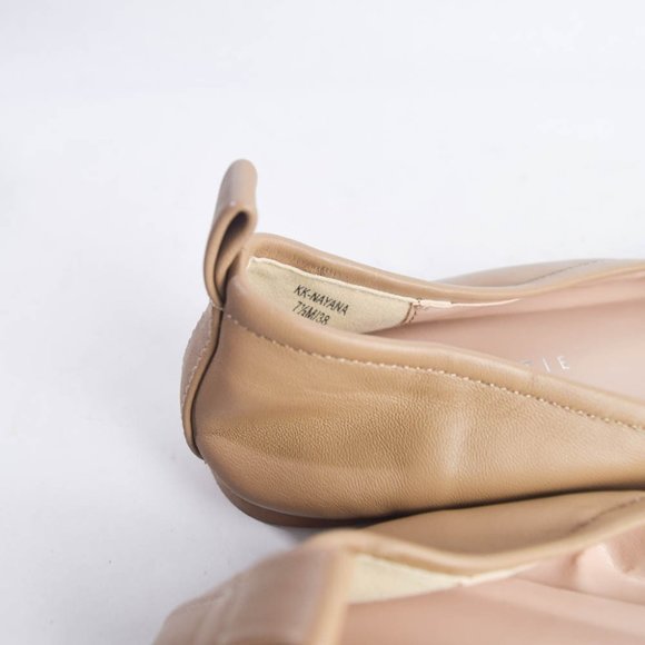 Kelly and Katie Womens 7.5 Nude Beige Nayana Ballet Flat Leather Slip On - Picture 7 of 8